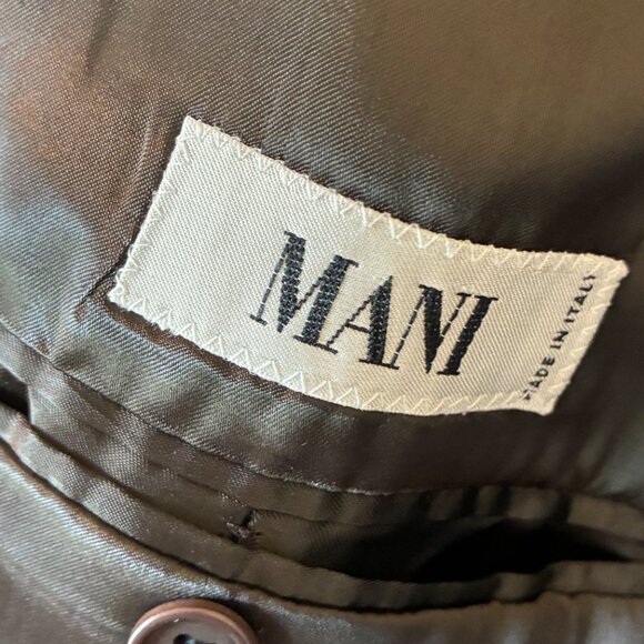 Mani by by Giorgio Armani Wool Cashmere Overcoat – Size 46 - Picture 7 of 11